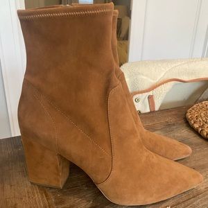 Loeffler Randall Isla Cacao Suede Slim Ankle Bootie